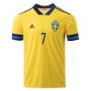 Zweden Sebastian Larsson 7 Thuis Shirt EK voetbal 2020